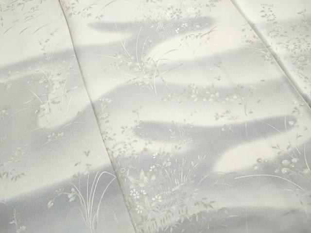平和屋着物■訪問着　霞草花文　暈し染め　正絹　逸品　DABK3279qa
