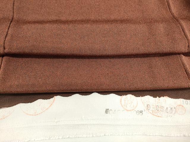 平和屋着物■江戸小紋　鮫小紋柄　鬼しぼ縮緬　反端付き　正絹　逸品　DABK3281qa