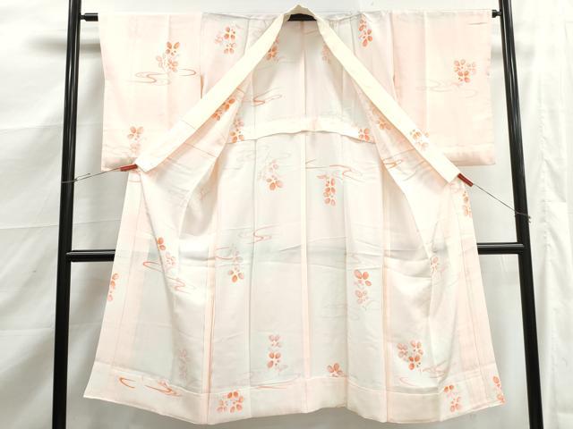 平和屋着物■長襦袢　無双仕立て　流水花文　暈し染め　正絹　逸品　DABK3284qa