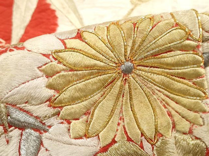 平和屋着物■豪華振袖　駒刺繍　絞り　冊子花文　金銀糸　正絹　逸品　DABK3286qa
