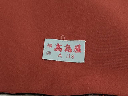 平和屋着物■結城紬　100亀甲　重ね雲文　高島屋扱い　正絹　逸品　DABK3287qa