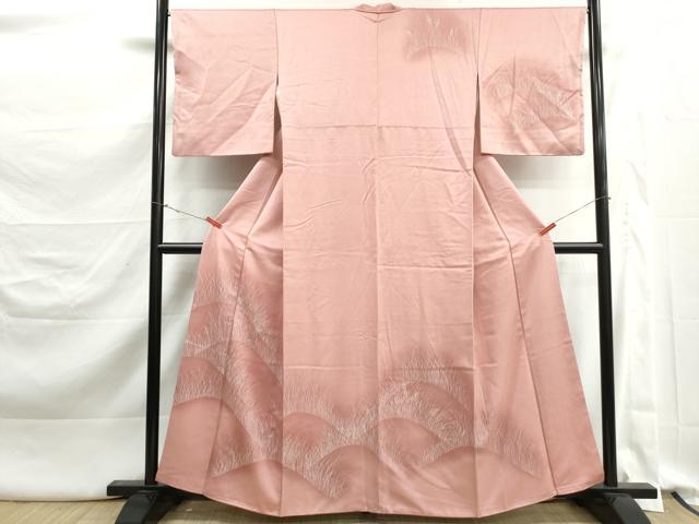 平和屋着物■訪問着　重ね山芝文　暈し染め　正絹　逸品　DABK3294qa