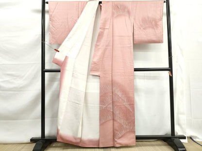 平和屋着物■訪問着　重ね山芝文　暈し染め　正絹　逸品　DABK3294qa