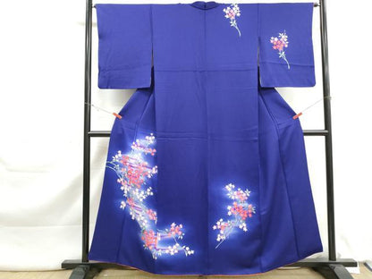 平和屋着物■訪問着　手描き　枝花文　暈し染め　正絹　逸品　DABK3298qa