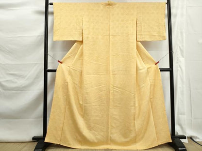平和屋着物■大変加工の良い総絞り小紋　正絹　逸品　DABK3302qa