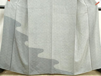 平和屋着物■江戸小紋　青海波文　正絹　逸品　DABK3305qa