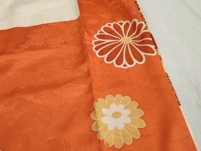 平和屋着物■豪華振袖　駒刺繍　亀甲唐草花文　金彩　正絹　逸品　DABK3327qa