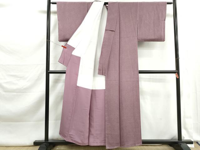 平和屋着物■江戸小紋　彫士：住田双光・染士：服部光擴　鮫小紋柄　鬼しぼ縮緬　正絹　逸品　未使用　DABK3336qa
