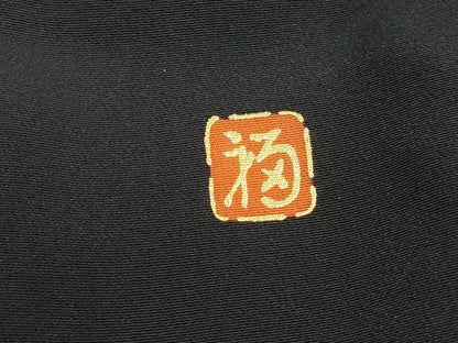 平和屋着物■豪華黒留袖　作家物　流水風景花文　暈し染め　金彩　正絹　逸品　DABK3349qa