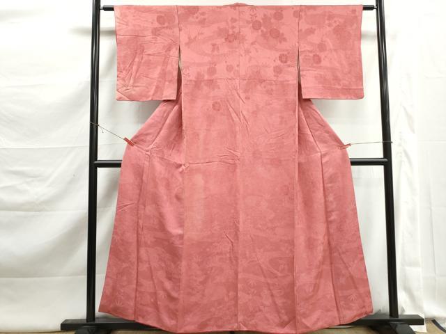 平和屋着物■江戸小紋　鮫小紋柄　流水花文　やまと誂製　正絹　逸品　DABK3361qa