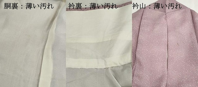 平和屋着物■上質な小紋　霞文　紗綾形地紋　正絹　逸品　DABK3393qa