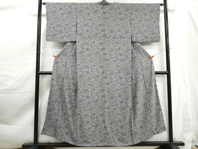 平和屋着物■上質な小紋　更紗花文　正絹　逸品　DABK3396qa