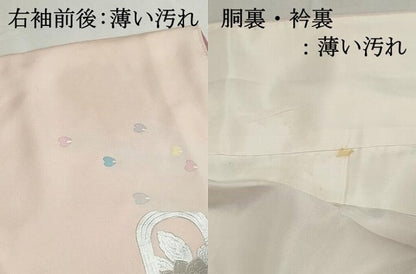 平和屋着物■訪問着　孔雀更紗花文　銀彩　正絹　逸品　DABK3397qa