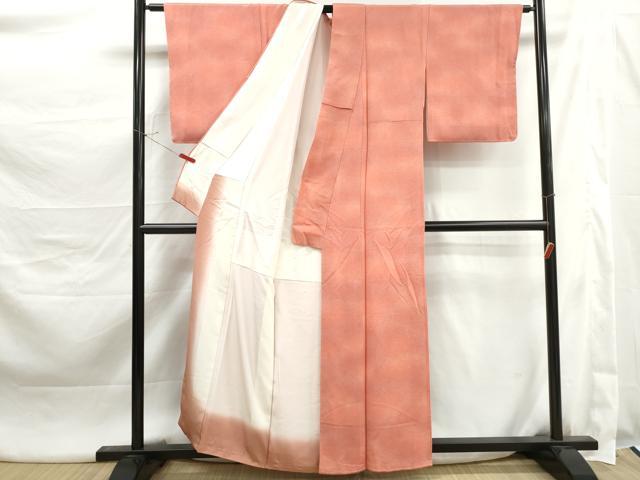 平和屋着物■訪問着　作家物　霞文　暈し染め　鬼しぼ縮緬　正絹　逸品　DABK3405qa