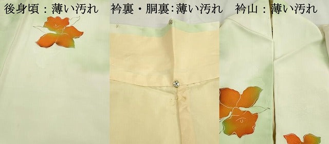 平和屋着物■上質な小紋　舞花文　地紋起こし　暈し染め　正絹　逸品　DABK3408qa