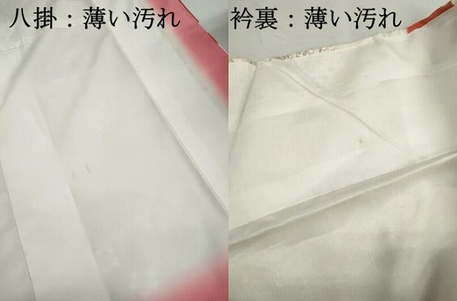 平和屋着物■上質な小紋　風景花文　金彩　正絹　逸品　DABK3410qa