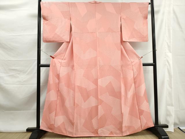 平和屋着物■上質な小紋　切嵌文　正絹　逸品　DABK3414qa