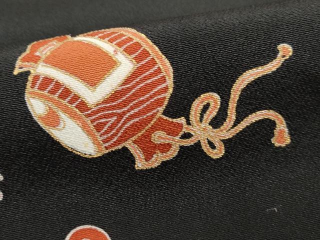 平和屋着物■豪華黒留袖　作家物　駒刺繍　吉祥枝松文　金彩　正絹　逸品　DABK3425qa