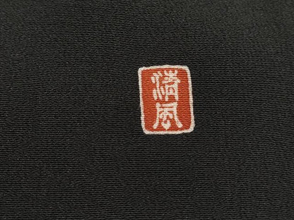 平和屋着物■豪華黒留袖　作家物　駒刺繍　吉祥枝松文　金彩　正絹　逸品　DABK3425qa