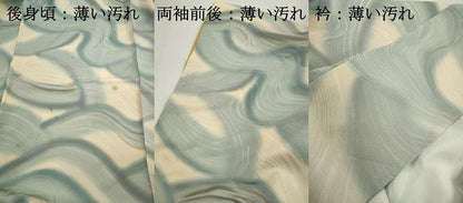 平和屋着物■上質な小紋　地紋起こし　流水文　暈し染め　正絹　逸品　DABK3431qa