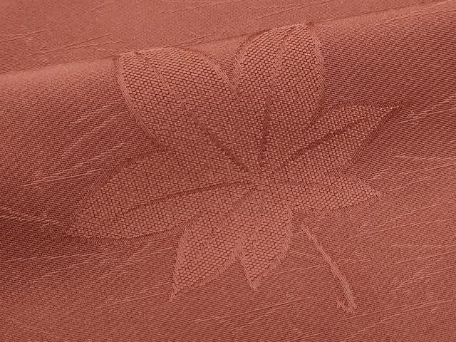 平和屋着物■上質な色無地　舞楓地紋　栗皮茶色　やまと誂製　正絹　逸品　DABK3449qa