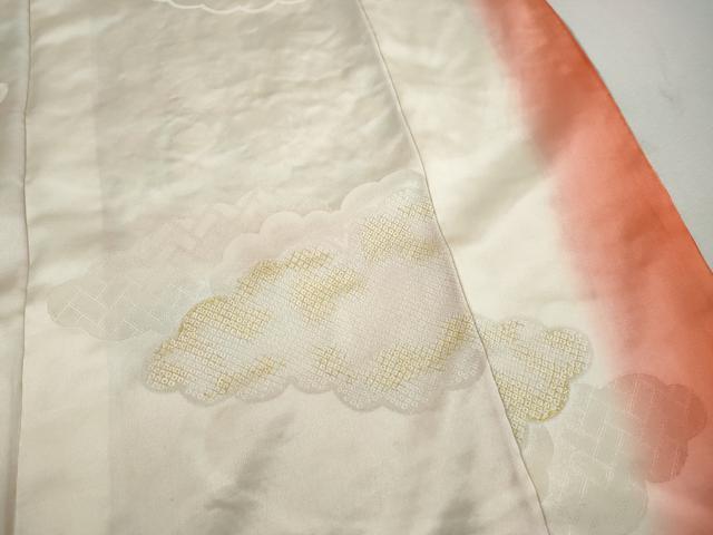 平和屋着物■豪華振袖　総刺繍　駒刺繍　花車文　暈し染め　金銀糸　正絹　逸品　DABK3477qa