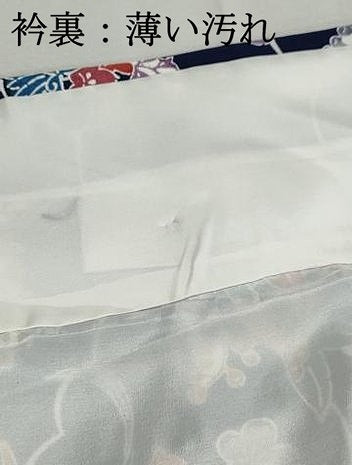 平和屋着物■上質な小紋　型染め　草花文　正絹　逸品　DABK3483qa