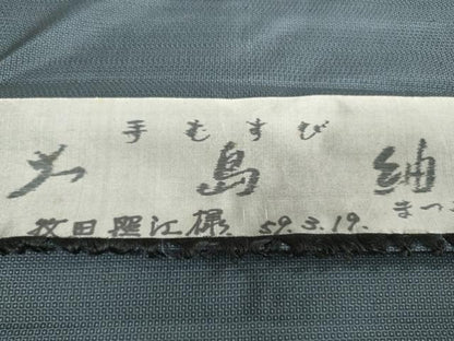平和屋着物▼男性　大島紬　反物　着尺　アンサンブル　100亀甲　総詰め　キングサイズ　逸品　未使用　DABK3524zy