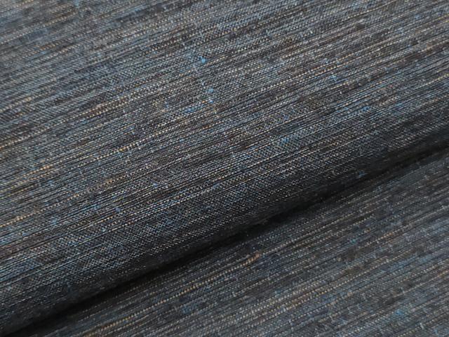 平和屋着物▼男性　結城紬　反物　着尺　アンサンブル　霞文　証紙付き　逸品　未使用　DABK3546zy