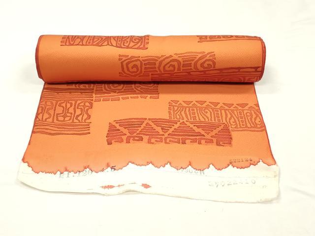 平和屋着物▼羽織・コート　反物　羽尺　横段文　近鉄百貨店扱い　逸品　未使用　DABK3564zy