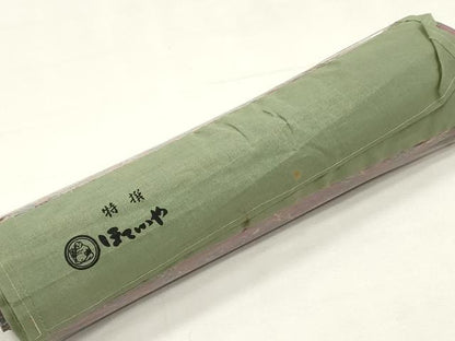 平和屋着物▼羽織・コート　反物　羽尺　草花文　ほていや扱い　逸品　未使用　DABK3565zy