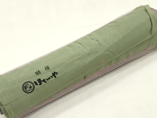 平和屋着物▼羽織・コート　反物　羽尺　草花文　ほていや扱い　逸品　未使用　DABK3565zy