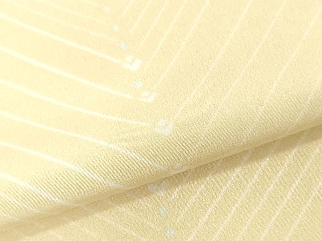 平和屋着物▼長襦袢　反物　着尺　幾何学文　東レシルック　洗える着物　未使用　DABK3659zy