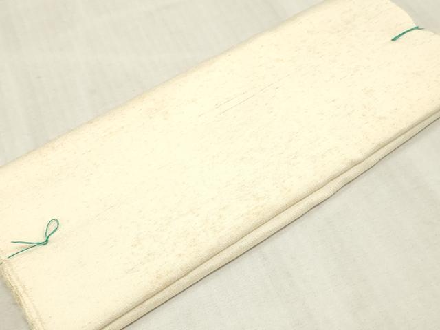 平和屋着物▼羽織・コート　白生地　反物　羽尺　生成り色　逸品　未使用　DABK3725zy