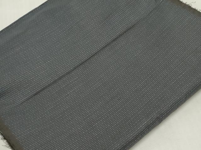 平和屋着物▼男性　本場大島紬　反物　着尺　格子　穂積タカ作　証紙付き　逸品 未使用 DABK3745zy