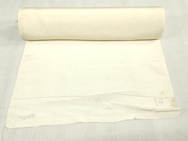 平和屋着物▼白生地　反物　着尺　生成り色　逸品　未使用　DABK3759zy