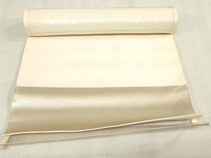 平和屋着物▼西陣　樋口正　名古屋帯　帯反物　作家物　風景文　証紙付き　逸品　未使用　DABK3776zy
