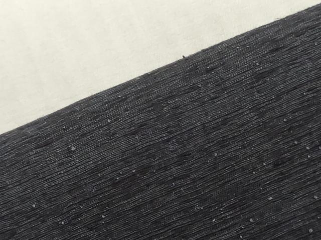 平和屋着物▼男性　紬　解き反物　着尺　鉄紺色　逸品　DABK3786zy