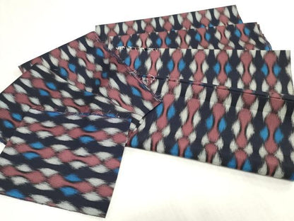 平和屋着物▼お召　反物　着尺　裁断済み　変わり縞　逸品　未使用　DABK3797zy