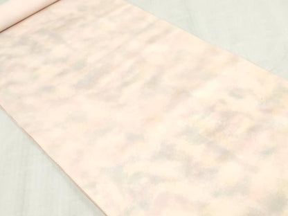 平和屋着物▼西陣　名古屋帯　帯反物　ワンポイント螺鈿　霞文　証紙付き　逸品　未使用　DABK3865zy
