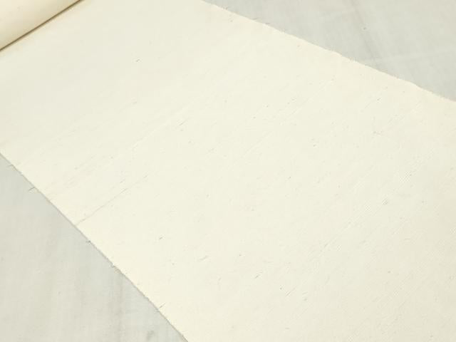 平和屋着物▼白生地　紬　反物　着尺　生成り色　逸品　未使用　DABK3921zy