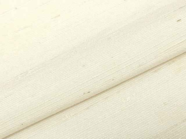 平和屋着物▼白生地　紬　反物　着尺　生成り色　逸品　未使用　DABK3921zy