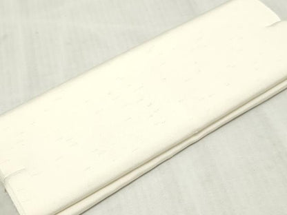 平和屋着物▼白生地　反物　着尺　生成り色　御召縮緬　逸品　未使用　DABK3924zy