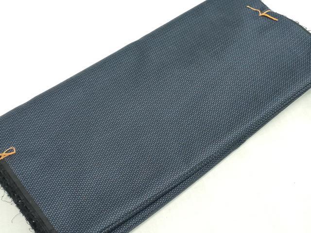 平和屋着物▼男性　紬　反物　着尺　金峰亀甲絣　証紙付き　逸品　未使用　DABK3948zy
