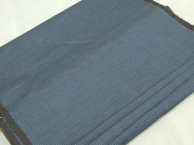 平和屋着物▼男性　本場大島紬　反物　着尺　アンサンブル　100亀甲　総詰め　岡崎勉作　証紙付き　逸品　未使用　DABK3964zy