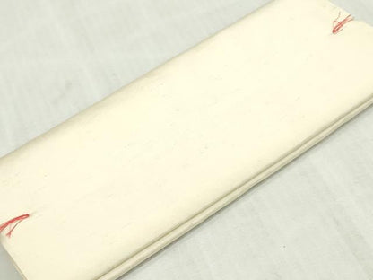 平和屋着物▼白生地　反物　着尺　生成り色　御召縮緬　逸品　未使用　DABK3971zy