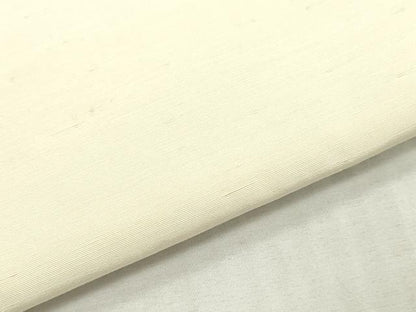平和屋着物▼白生地　反物　着尺　生成り色　御召縮緬　逸品　未使用　DABK3971zy