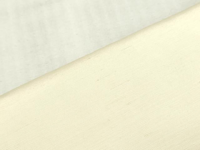 平和屋着物▼白生地　反物　着尺　生成り色　御召縮緬　逸品　未使用　DABK3971zy