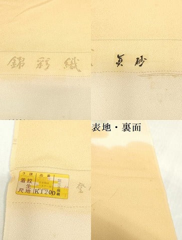 平和屋着物▼付下げ　反物　着尺　錦彩織　霞文　暈し染め　逸品　未使用　DABK3990zy