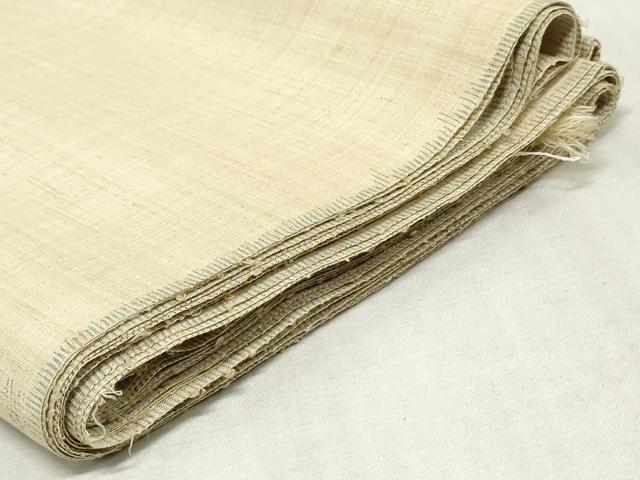 平和屋着物▼渋梅紬　反物　着尺　草花文　証紙付き　逸品　未使用　DABK3998zy